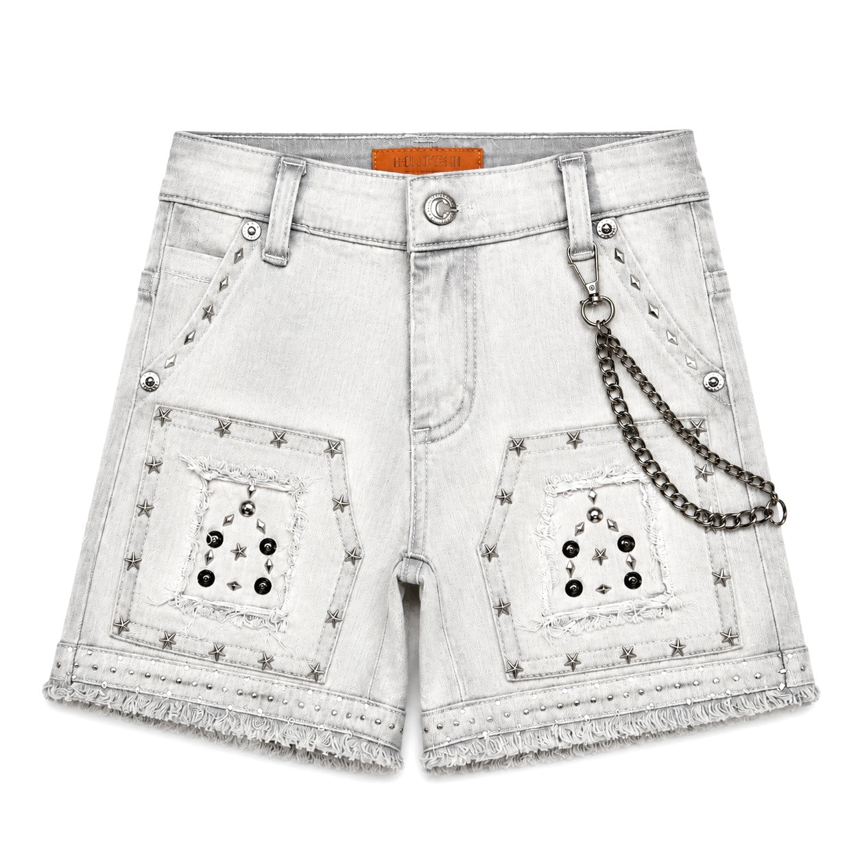 Flint Grey Premium Embellished Infant Boys Shorts