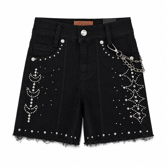 Moon Phase Infant Jet Black Boys Shorts