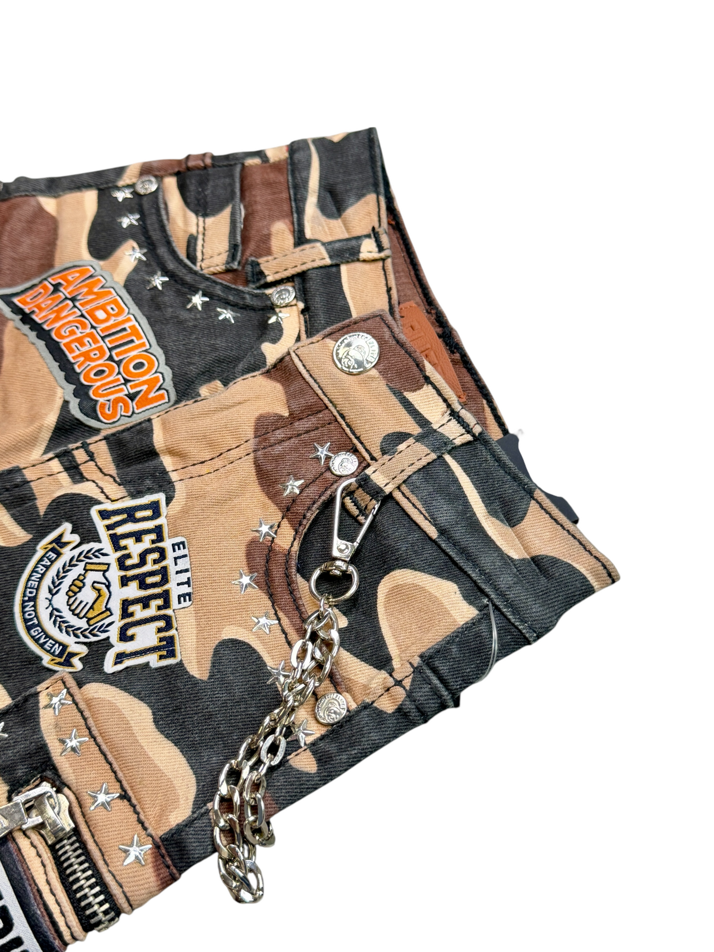 Patch Brown Camo Premium Embellished Infant Boys Shorts