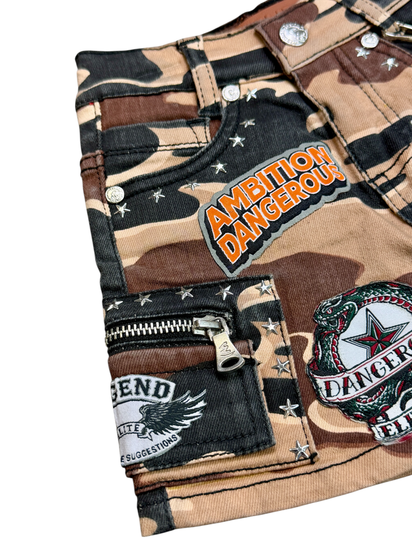 Patch Brown Camo Premium Embellished Infant Boys Shorts