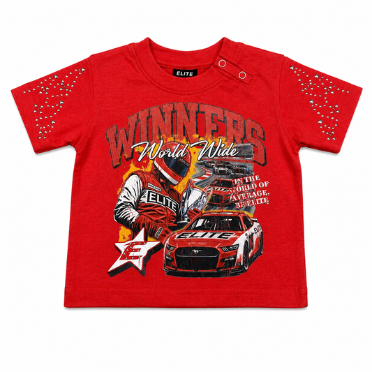 Winners Premium Embellished Infants Tee Red