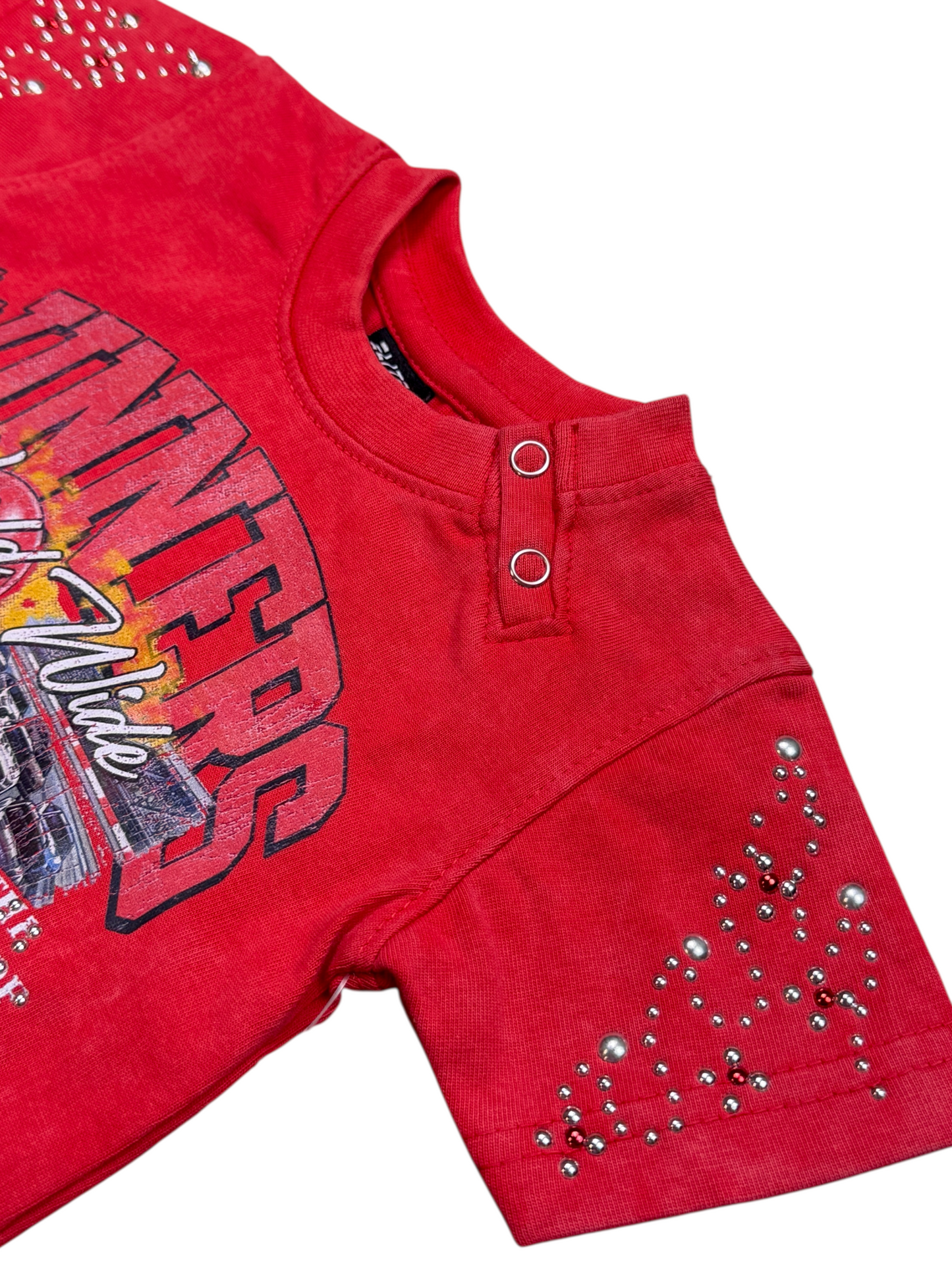 Winners Premium Embellished Infants Tee Red