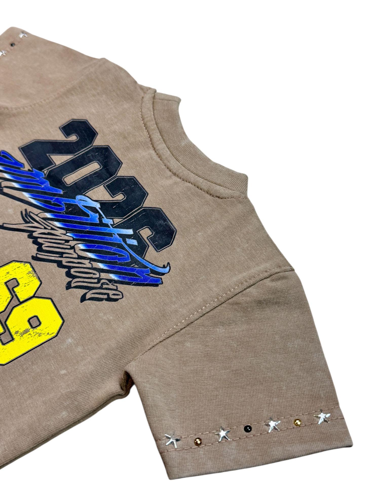 Motor Cross Premium Embellished Infants Tee Brown