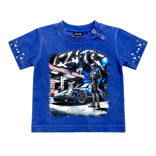 Night Premium Embellished Infants Tee Blue