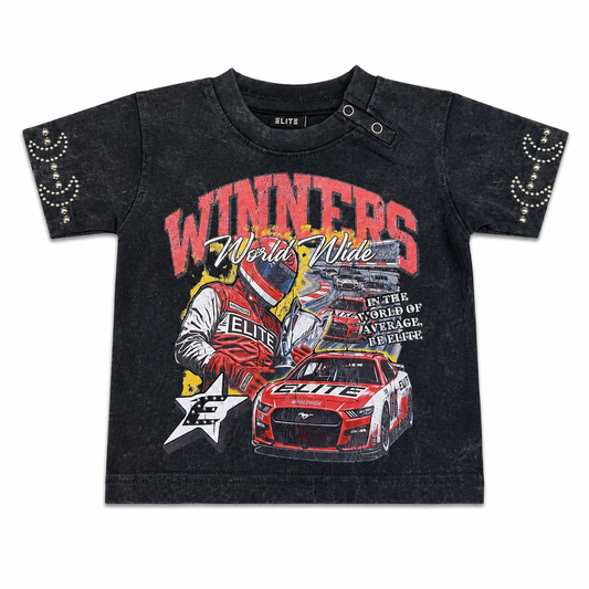 Winners Premium Embellished Infants Tee Black