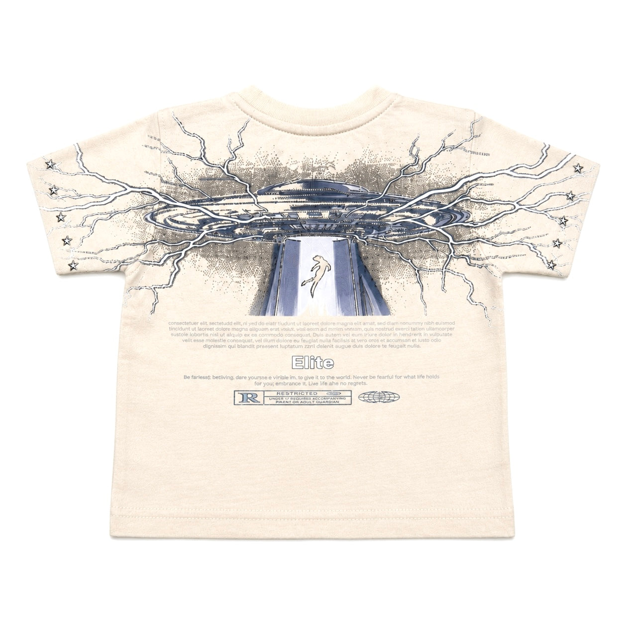 Control Premium Embellished Infants Tee Cream