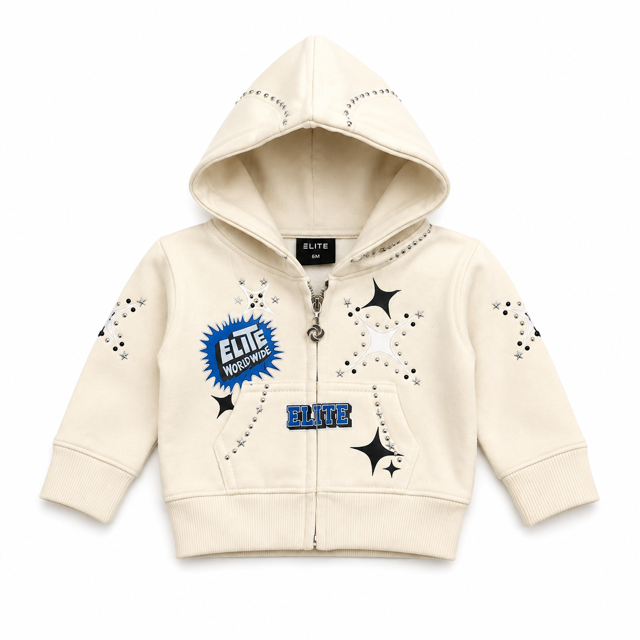 Cut N Sew Street Art Infants Hoodie Cream