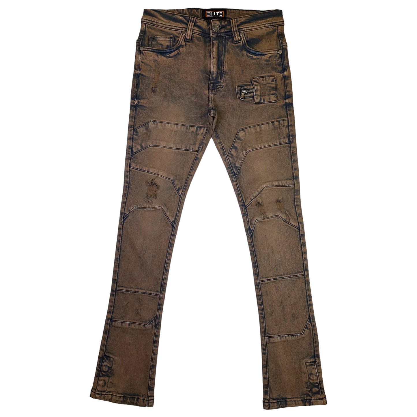 Mocha Premium Men's Flare Jeans