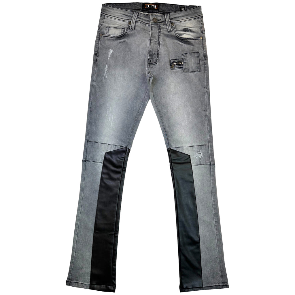 MMNF V2 Premium Men's Stacked Jeans Grey