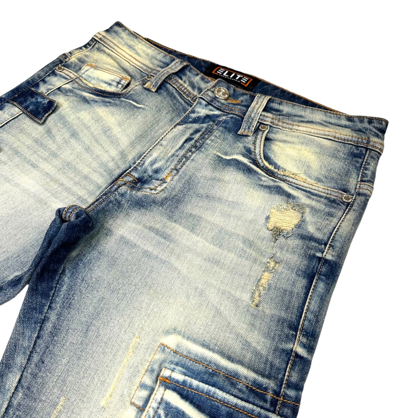 MMNF Premium Vintage Men's Stacked Jeans