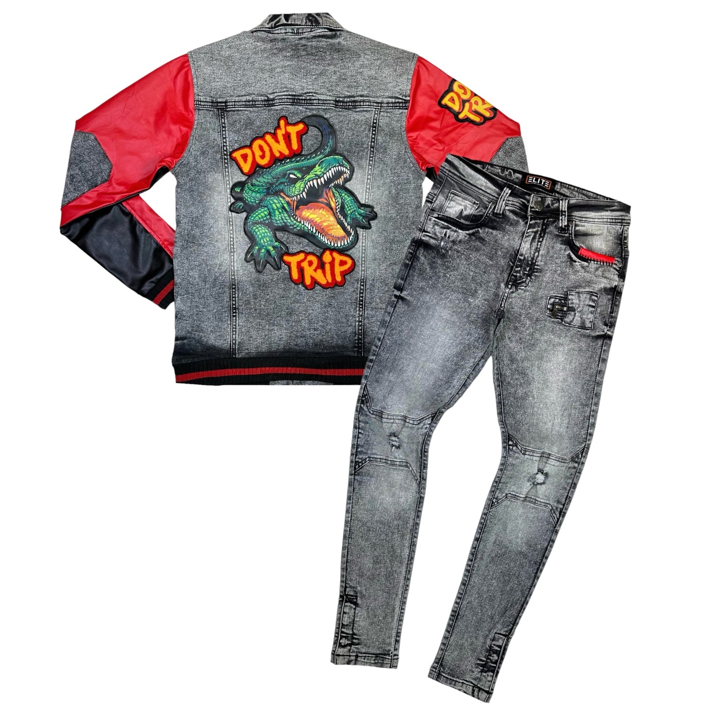 Don't Trip Men's Premium Denim Set