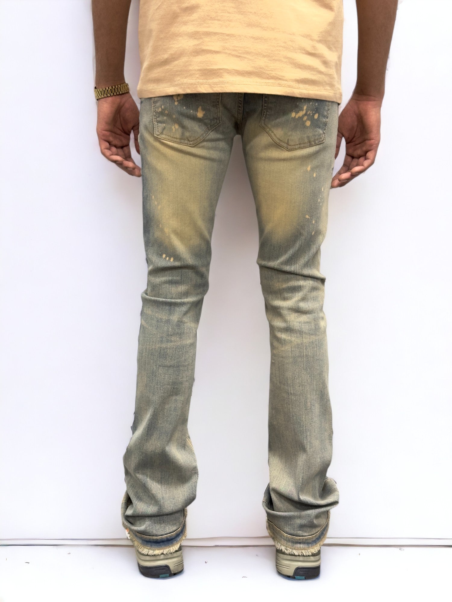 Vintage Splash Premium Men's Stack Jeans