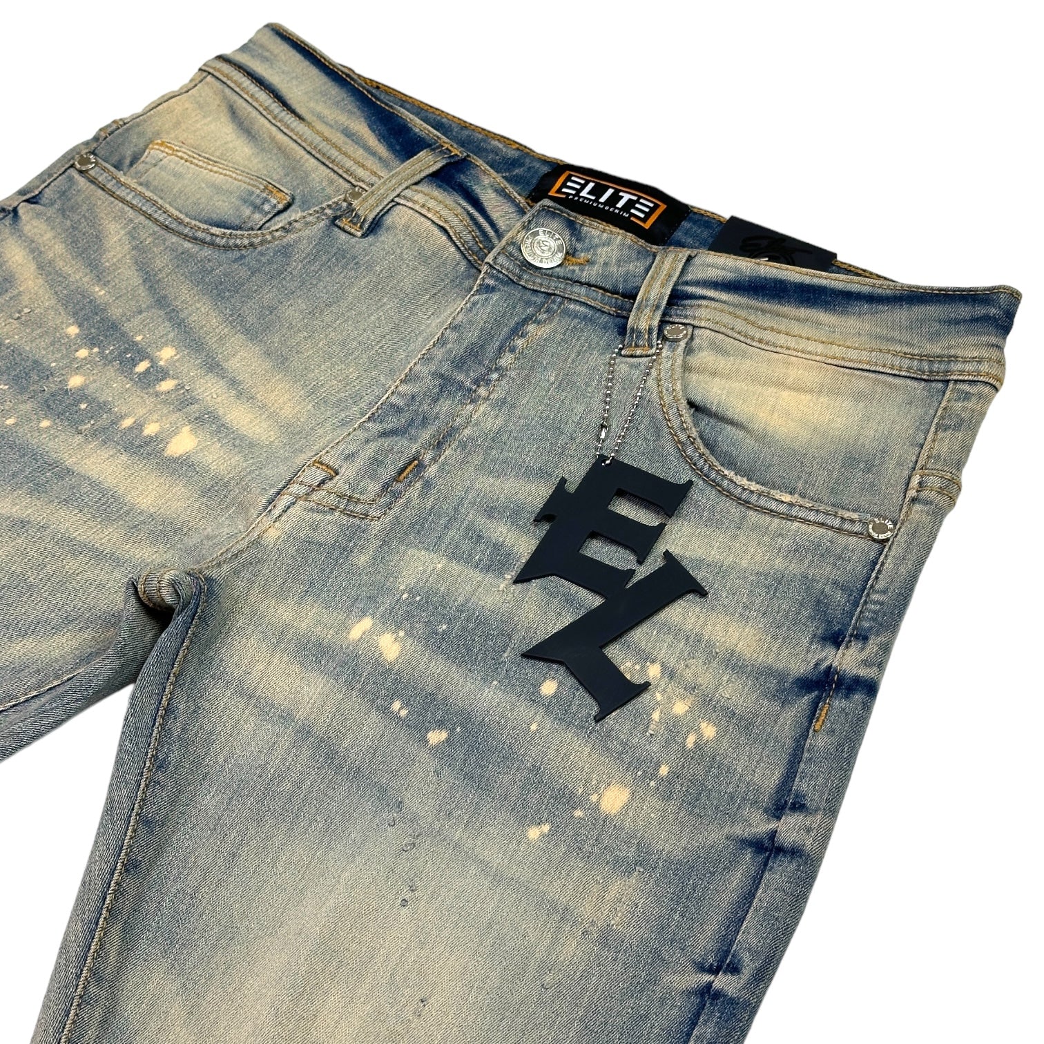 Vintage Splash Premium Men's Stack Jeans