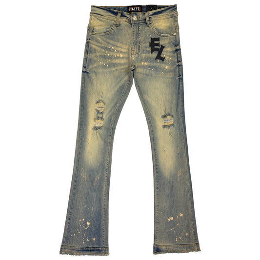 Vintage Splash Premium Men's Stack Jeans