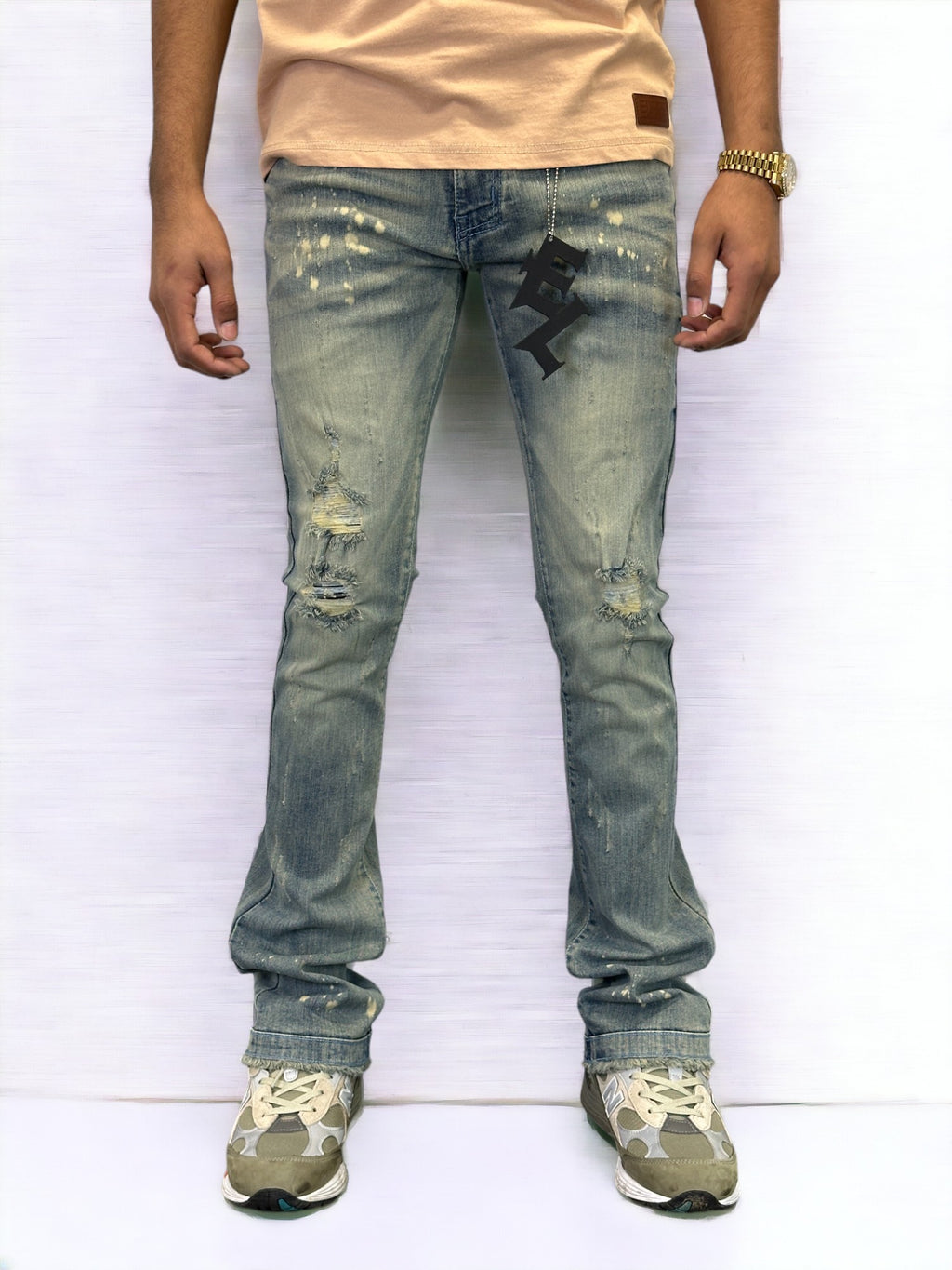 Sea Splash Premium Men's Stack Jeans
