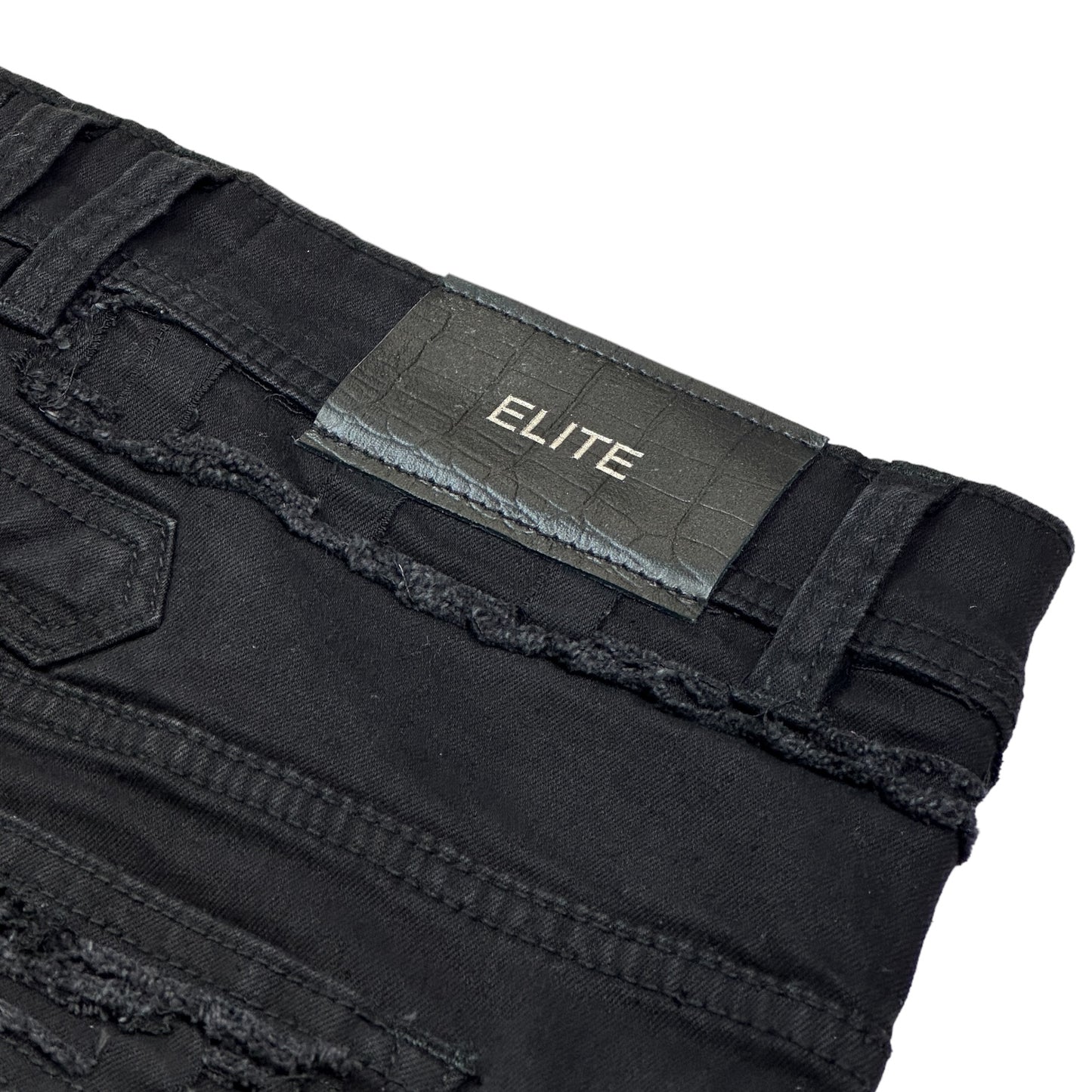 Ruins Cargo Premium Men's Straight Jeans Black