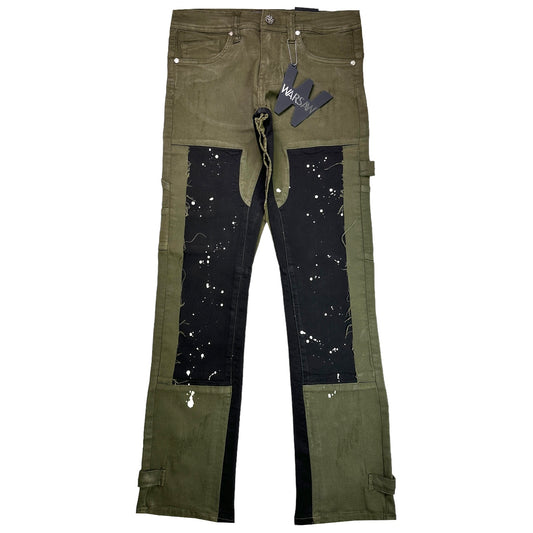 Work Premium Men's Straight Jeans Olive