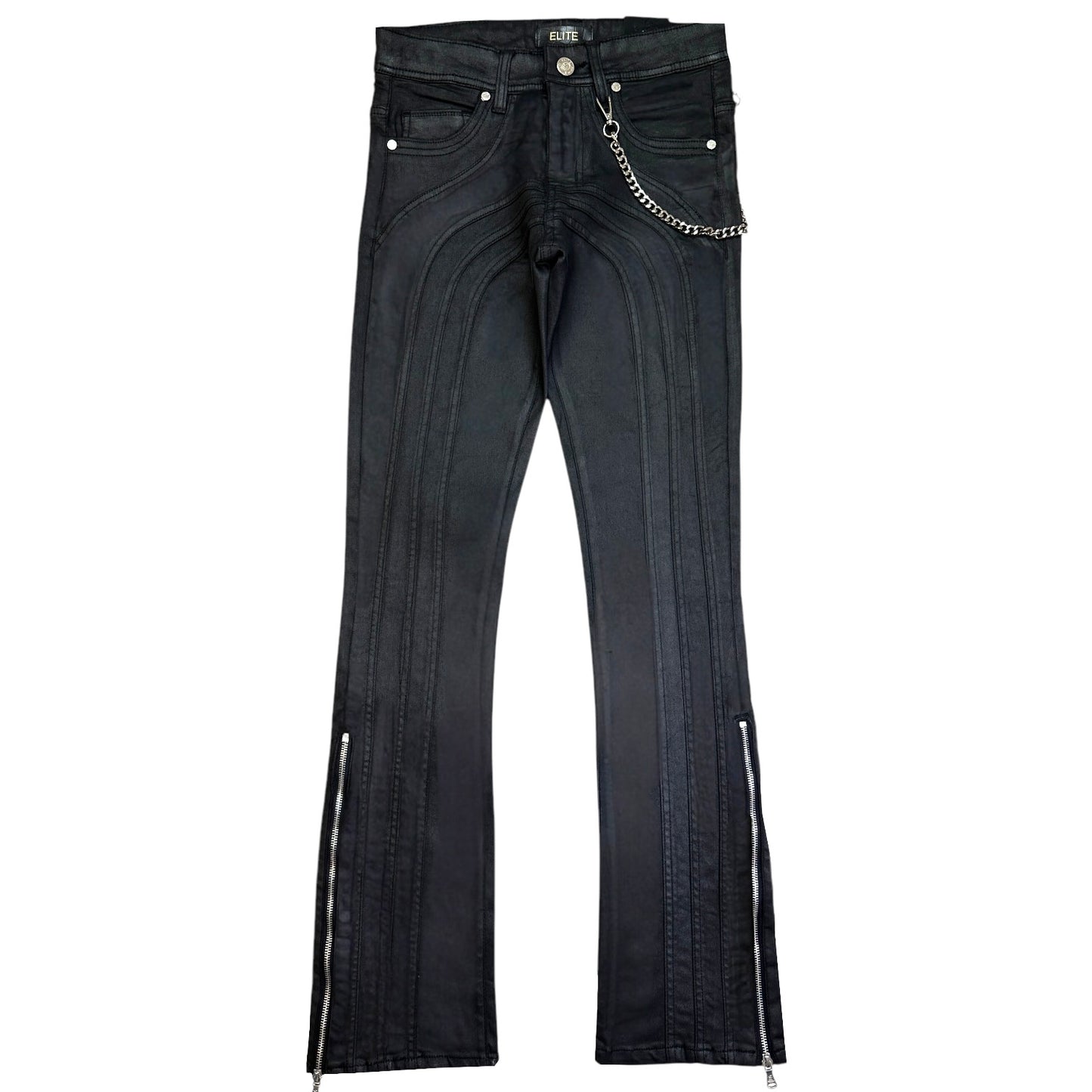 Arch Mens Stacked Premium Jeans WAX+ Cuban Link