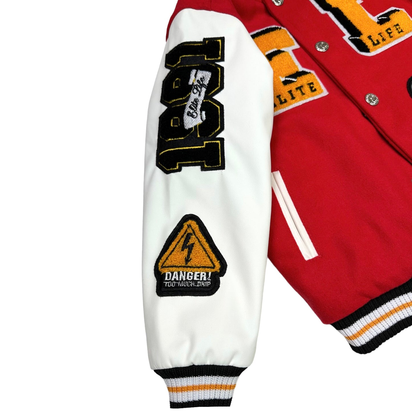 EL Premium Kids Varsity Jacket Red