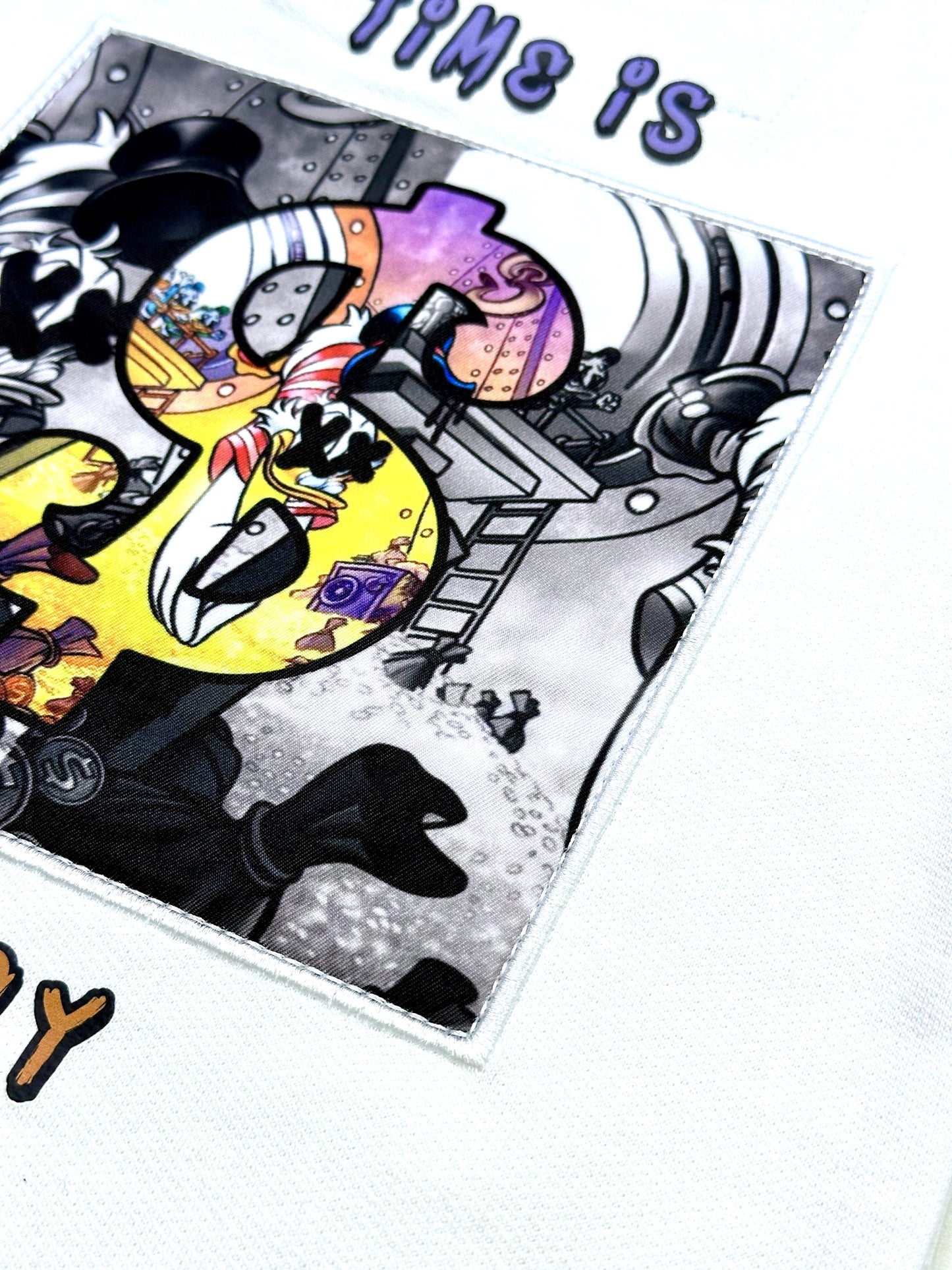 Time is Money Premium Kids Sweatshirt White