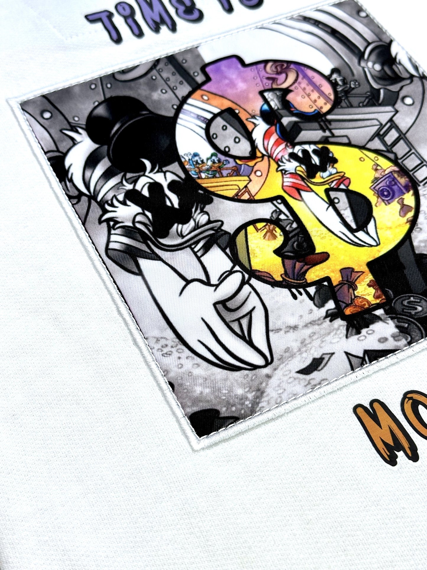 Time is Money Premium Kids Sweatshirt White