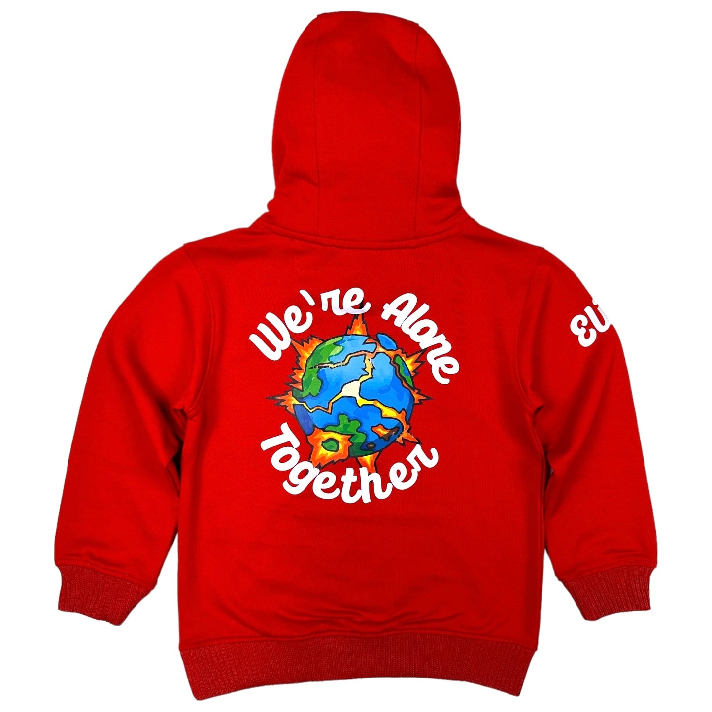 Alone Together Premium Kids Hoodie Red