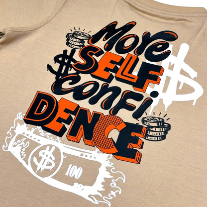 Confidence Premium Kids Tee Tan