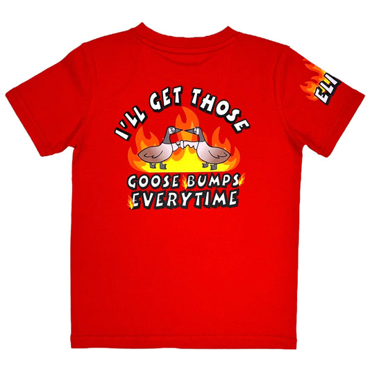 Goose Bumps Premium Kids Tee Red