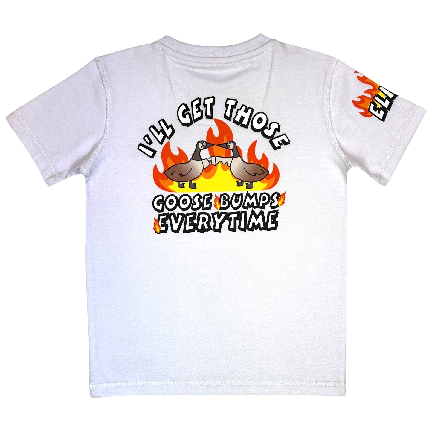 Goose Bumps Premium Kids Tee White