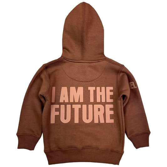 The Future Premium Kids Hoodie Mocha