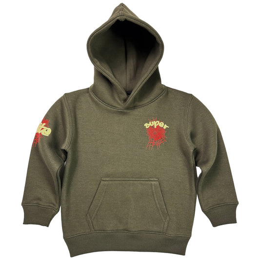 SUPER Premium Kids Hoodie Olive