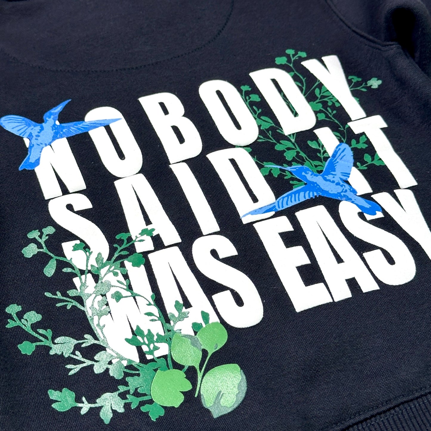 Not Easy Premium Kids Hoodie Navy