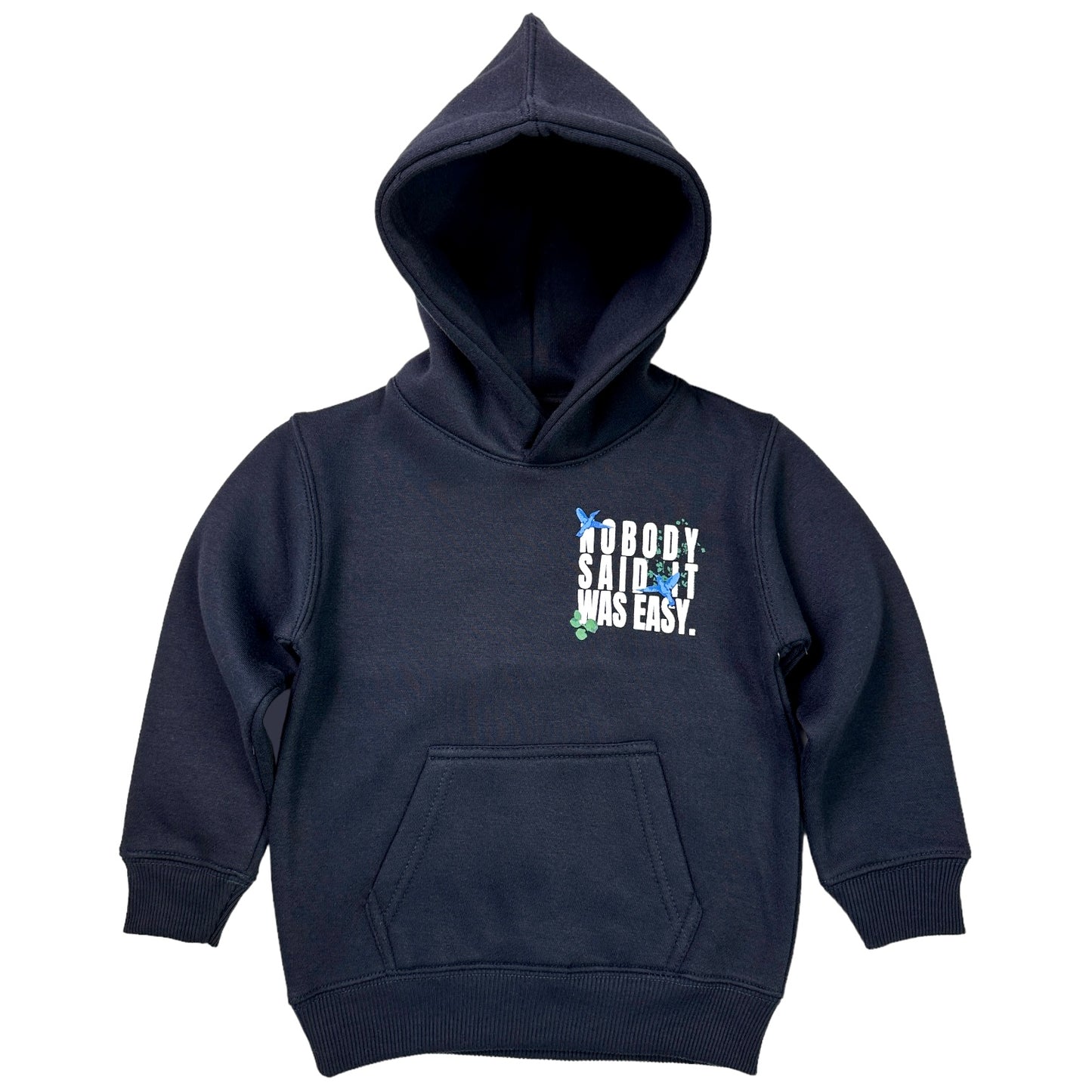 Not Easy Premium Kids Hoodie Navy