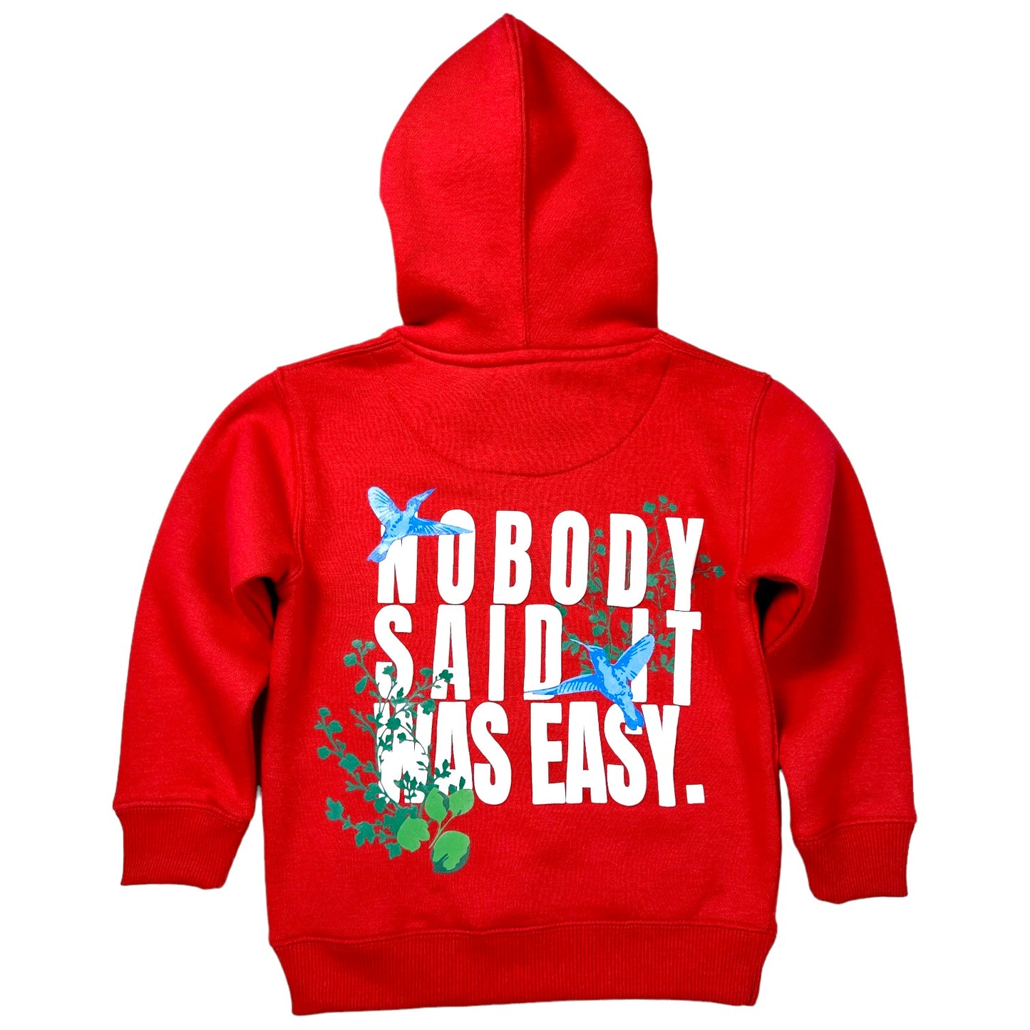 Not Easy Premium Kids Hoodie Red