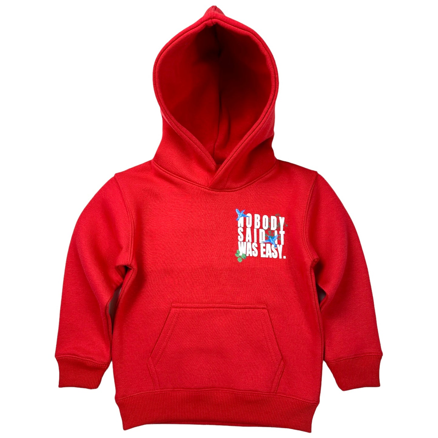 Not Easy Premium Kids Hoodie Red