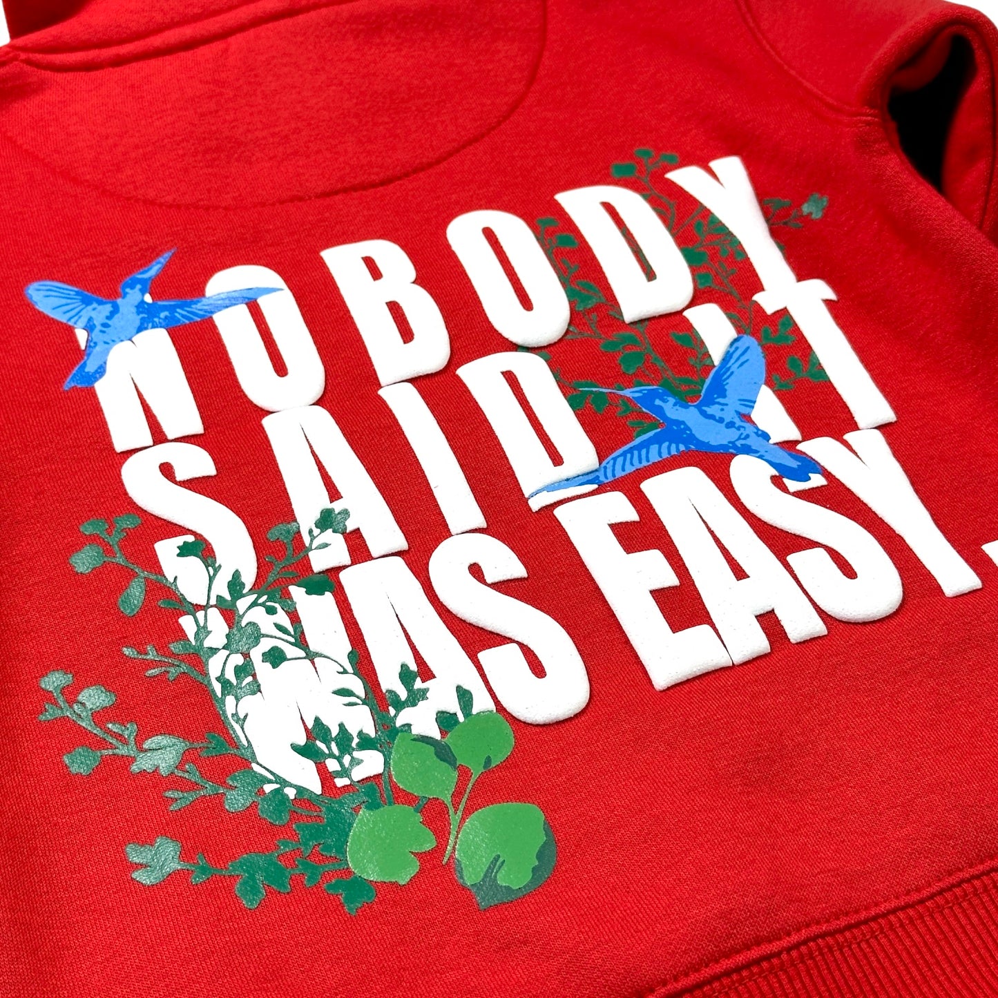 Not Easy Premium Kids Hoodie Red