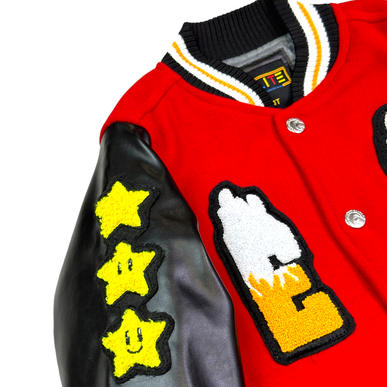 Excellence Premium Kids Varsity Jacket Red