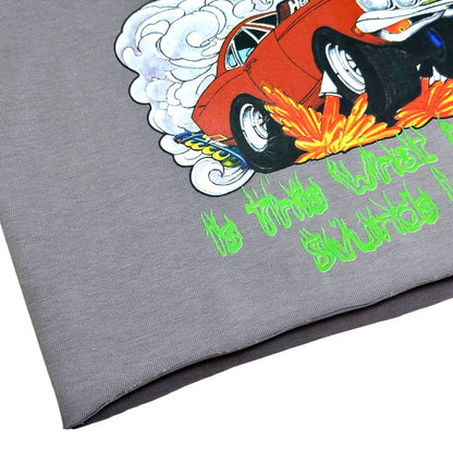 Rock Star Premium Kids Cropped Tee Grey