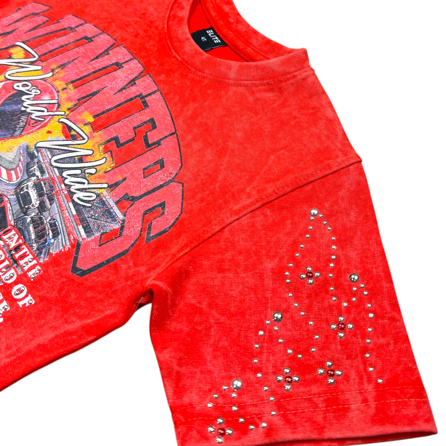 Winners Premium Embellished Red Kids Tee