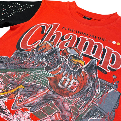 Champ Premium Embellished Red Kids Tee