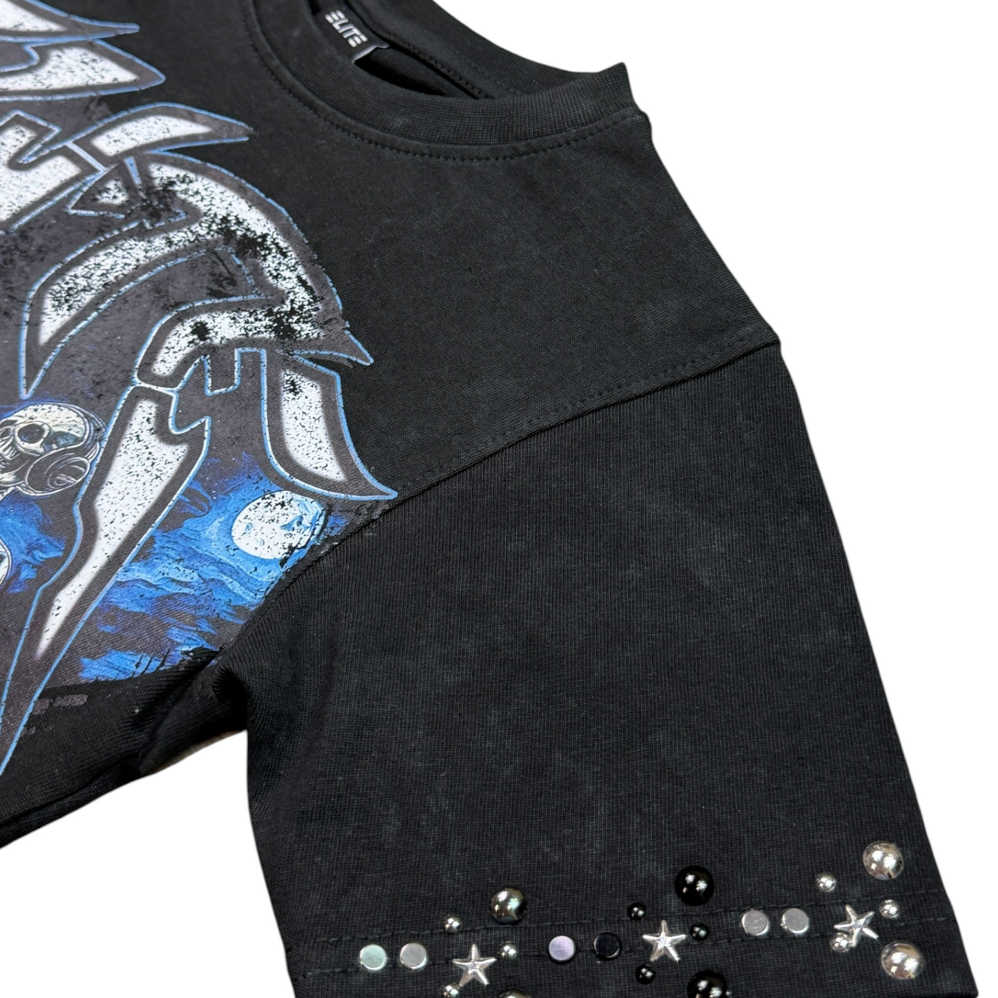 Black Night Premium Embellished Kids Tee