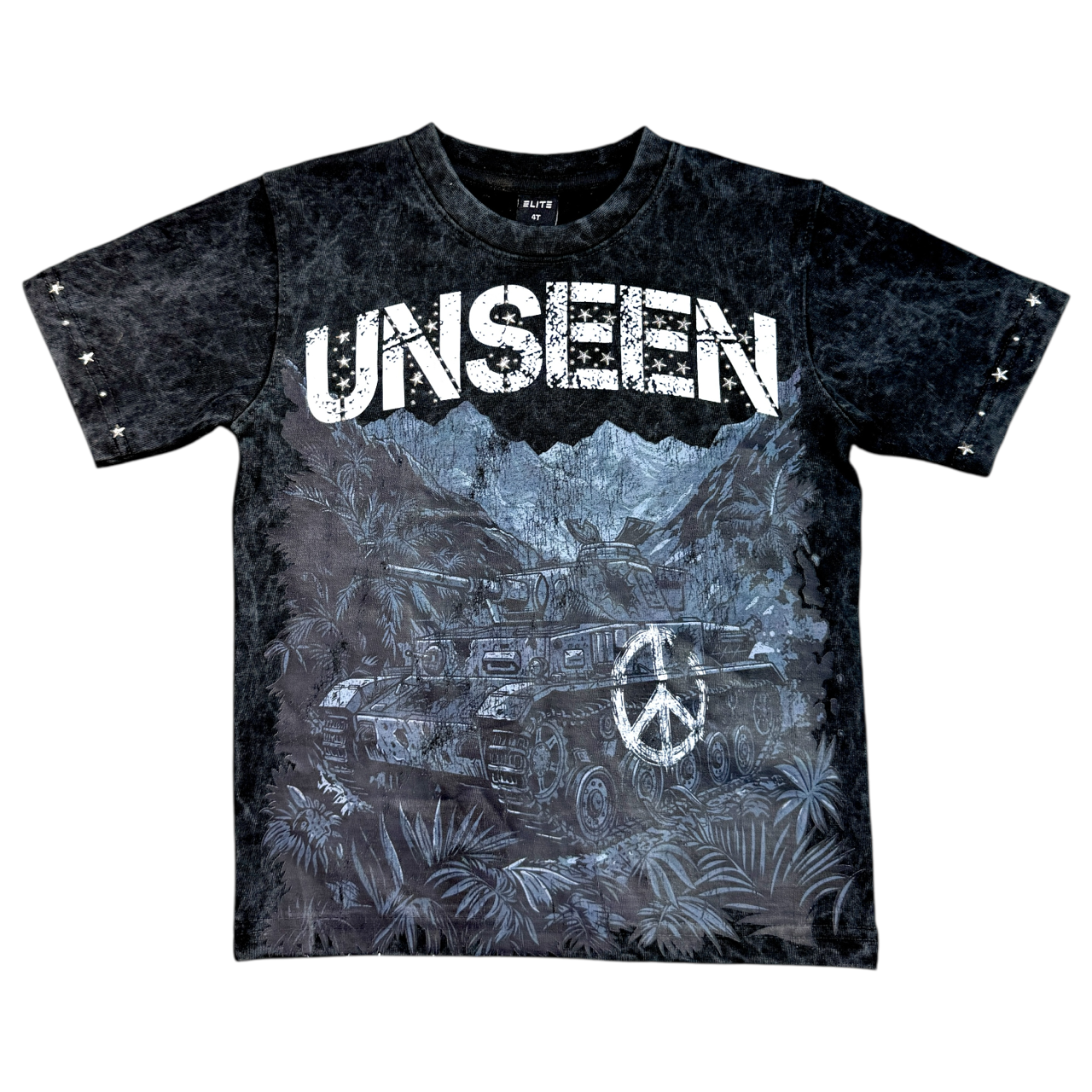 Unseen Premium Embellished Black Kids Tee