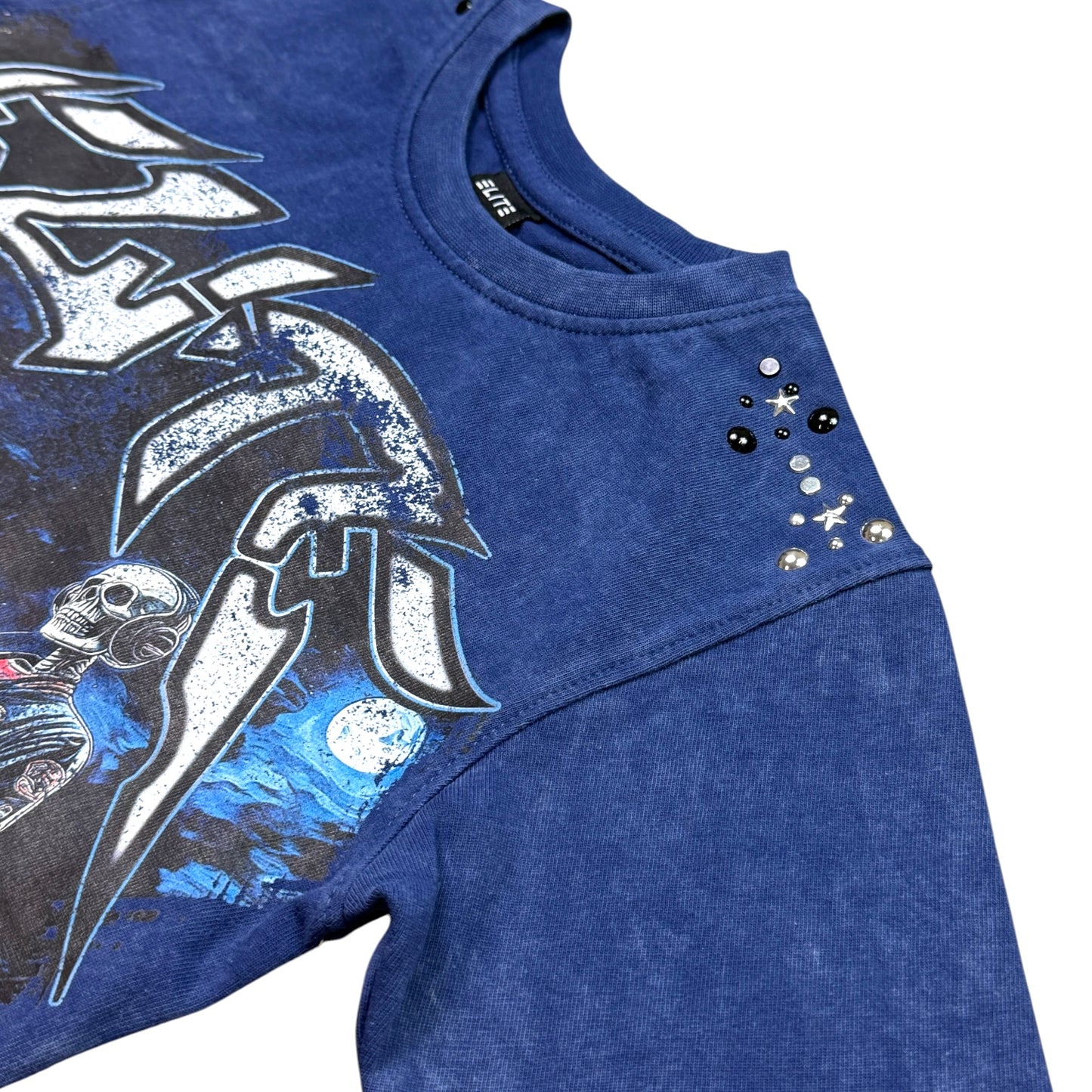 Blue Night Premium Embellished Kids Tee