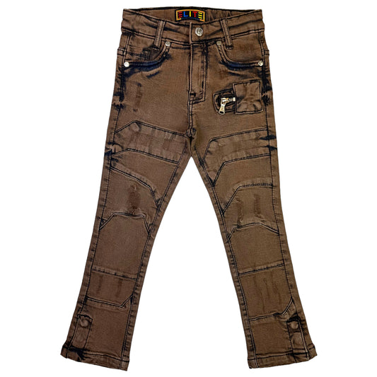 Mocha Premium Kids Jeans Flare Jeans