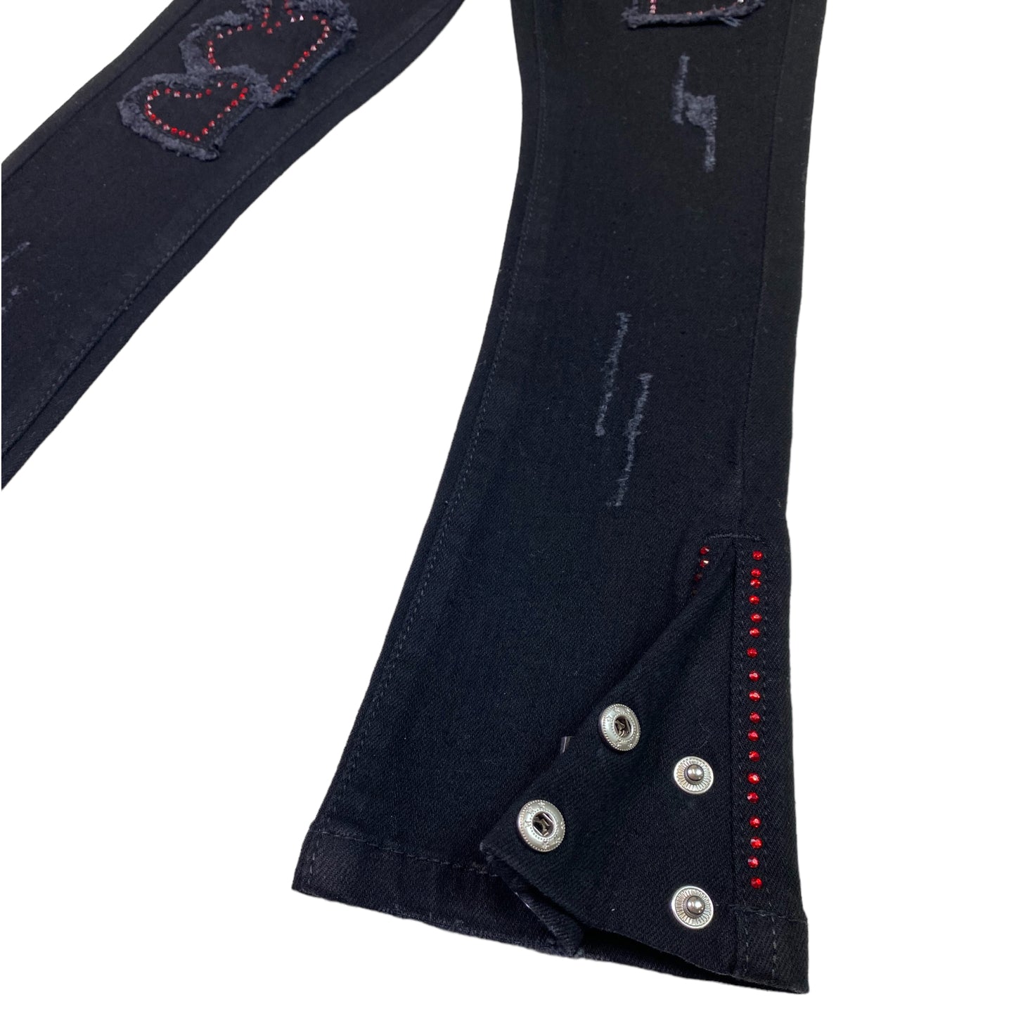 Splash Premium Girls Flare Jeans Black