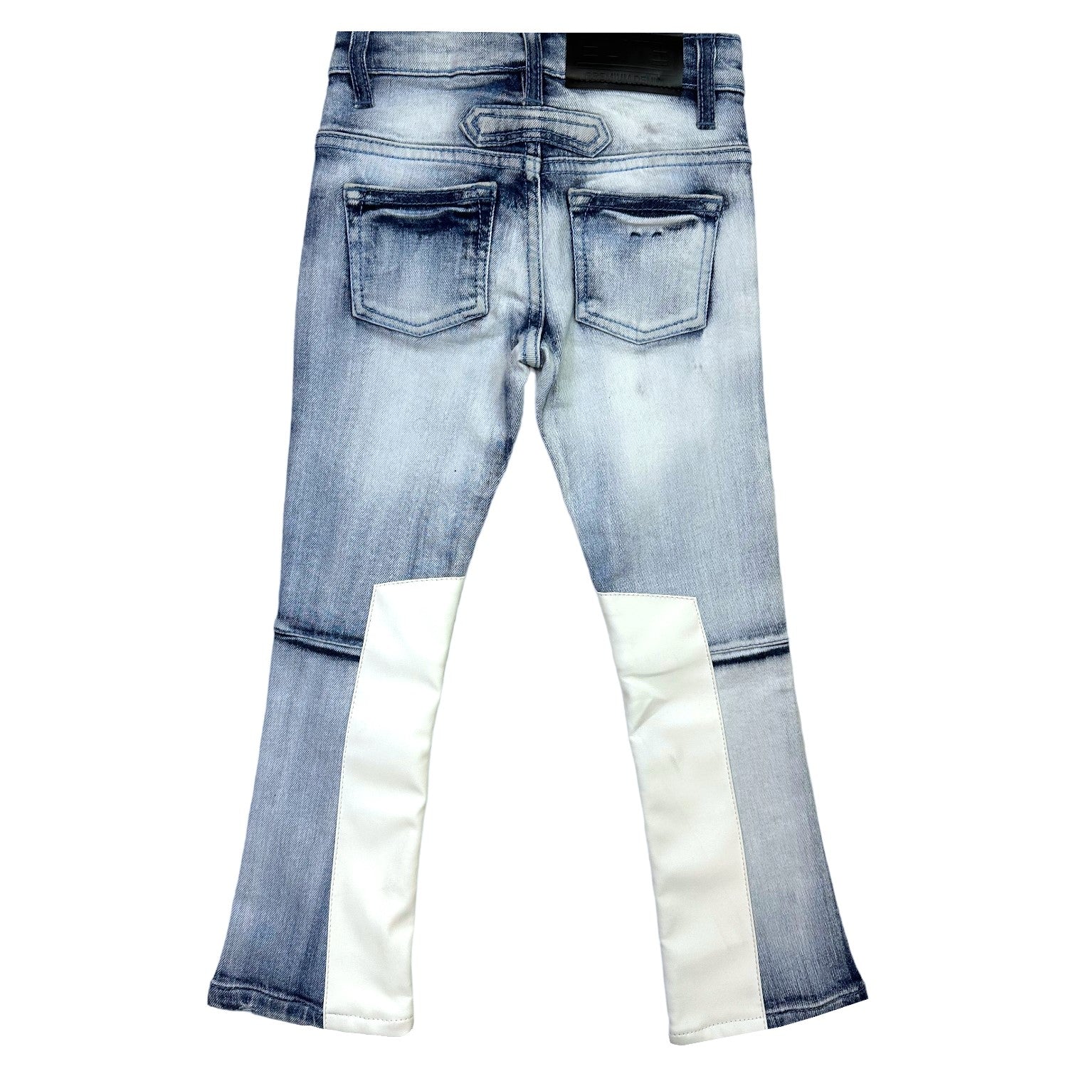 MMNF2 Sky Premium Kids Stack Jeans
