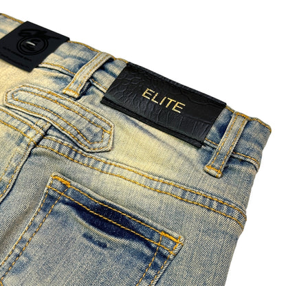 Vintage Splash Premium Kids Stack Jeans