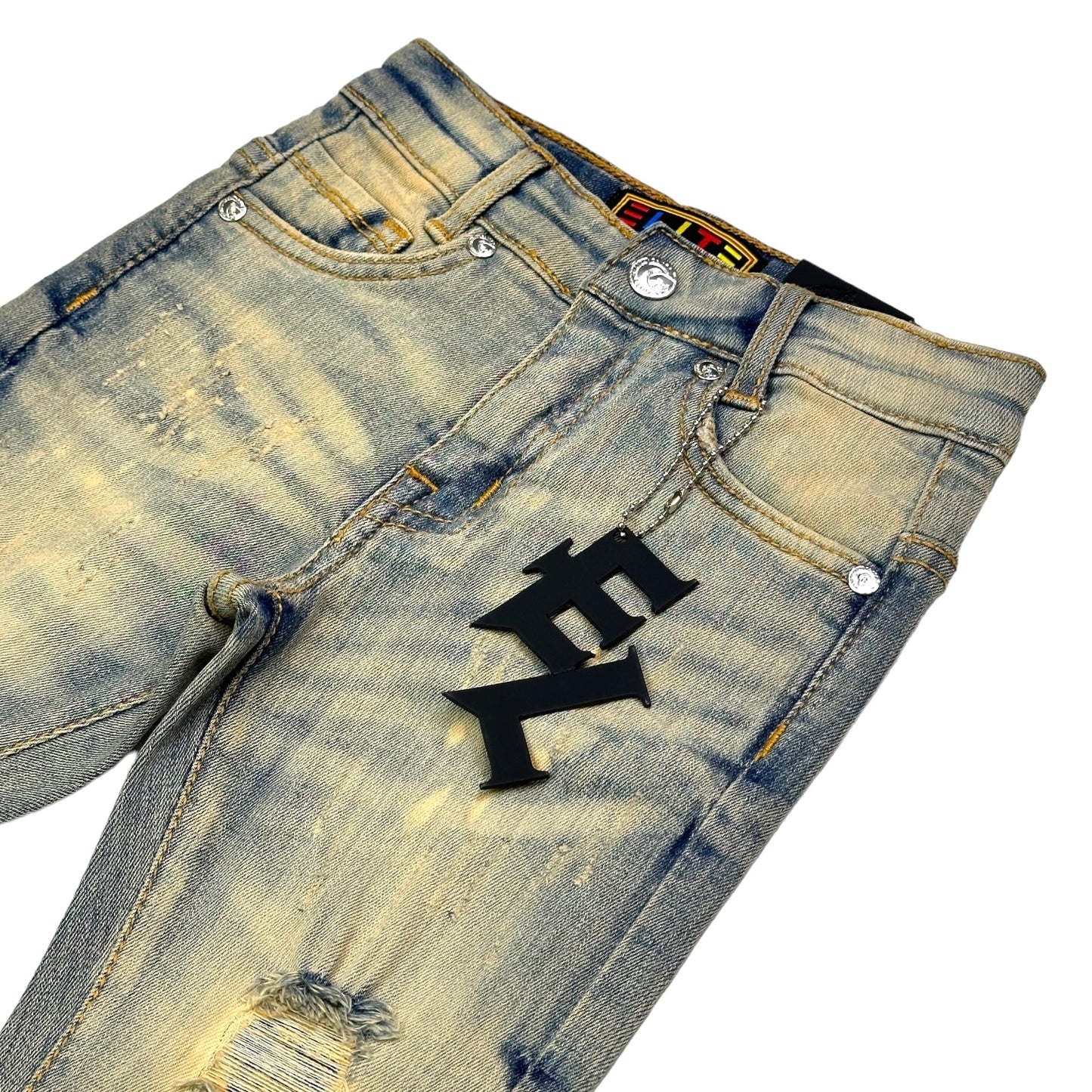 Vintage Splash Premium Kids Stack Jeans