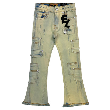 Sand Utility+ Premium Kids Stack Jeans