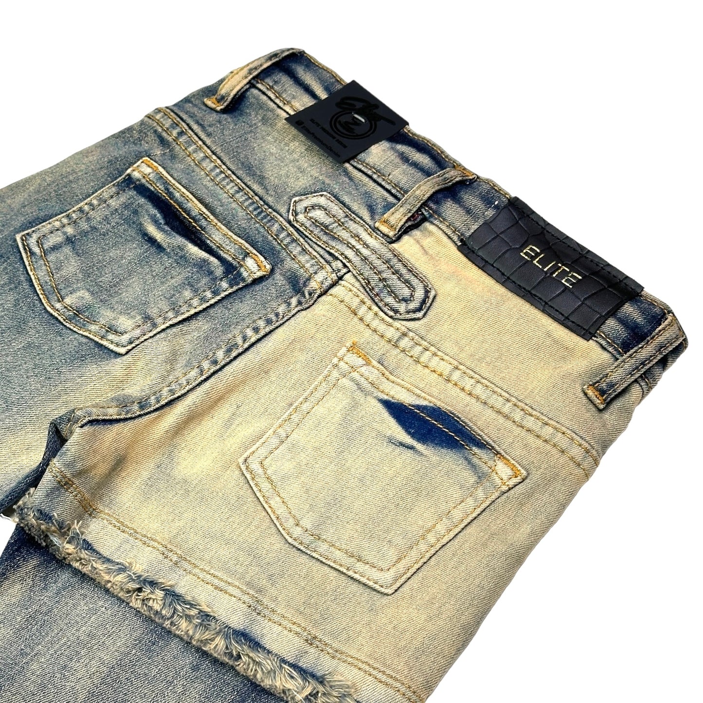 Slit Premium Kids Straight Jeans Vintage